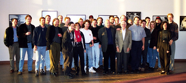 Members of the Director's Edition production team (and friends) with Robert Wise in 1999.