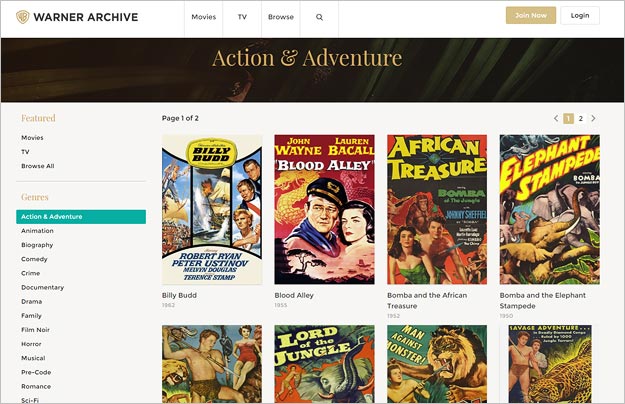 Warner Archive update BETA