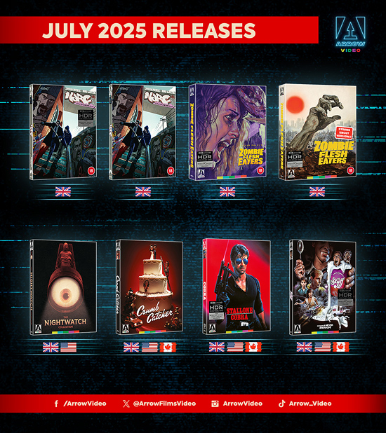 Arrow Video's July 2025 slate