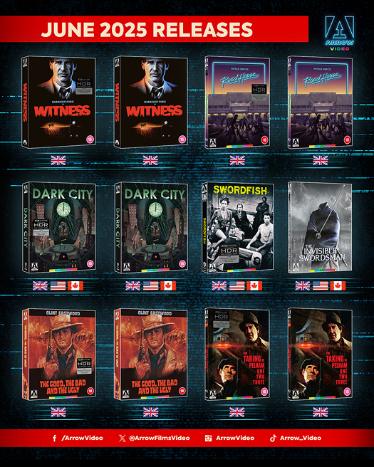 Arrow Video's June 2025 Slate