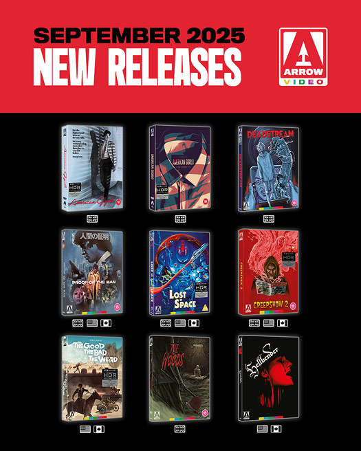 Arrow Video's September 2025 slate