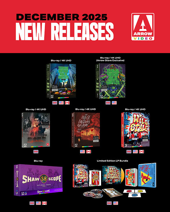 Arrow Video's December 2025 slate tease