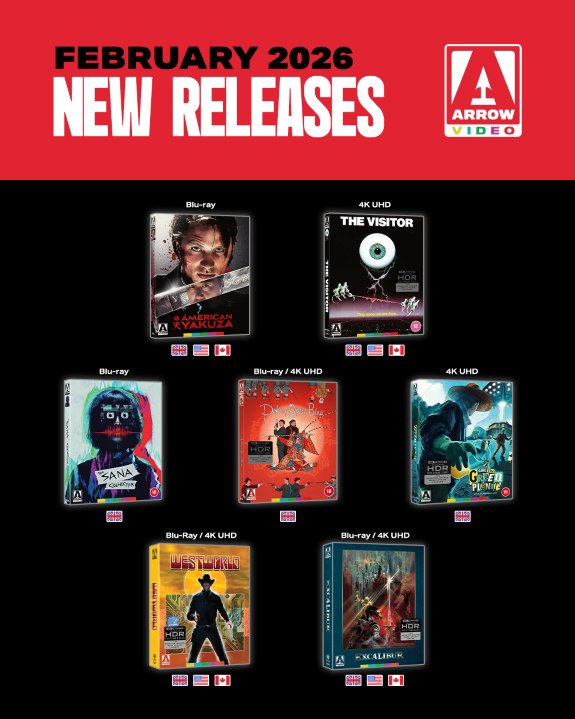 Arrow Video's February 2026 slate