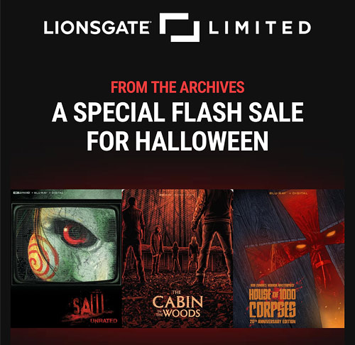 Lionsgate Limited Halloween Flash Sale