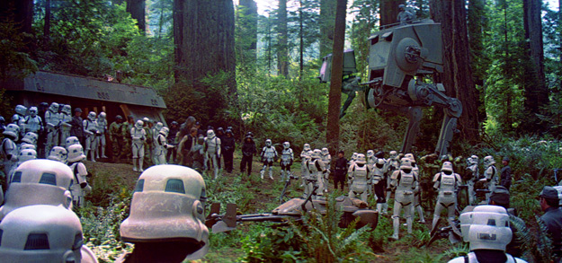 A scene from Return of the Jedi