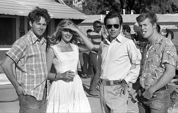 Peter Bogdanovich and the cast of The Last Picture Show