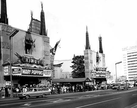 Mary Poppins premiere at Graumans Chinese Theater