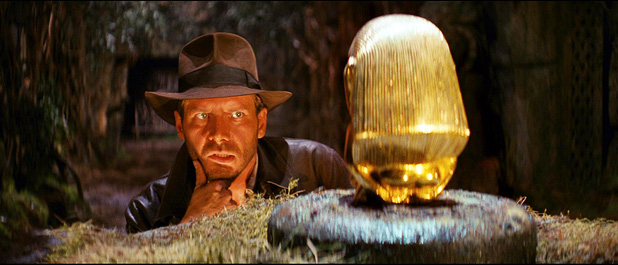 A scene from Raiders of the Lost Ark (1981)