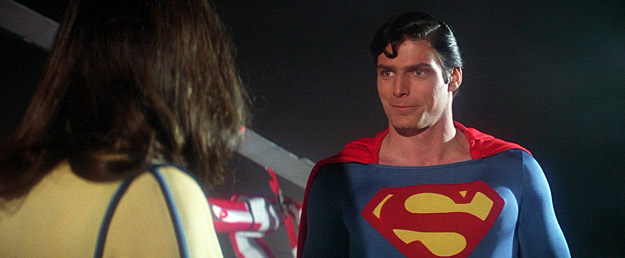 A screenshot from Superman: The Movie