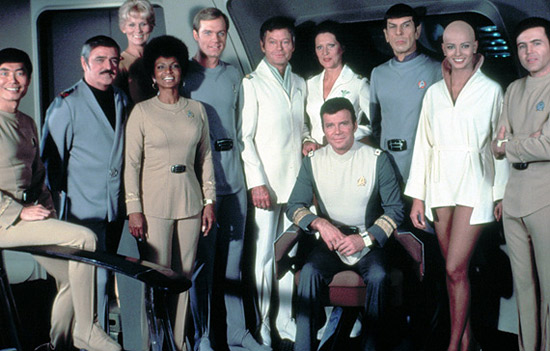 The cast of Star Trek