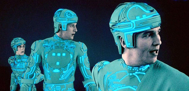 A scene from Tron